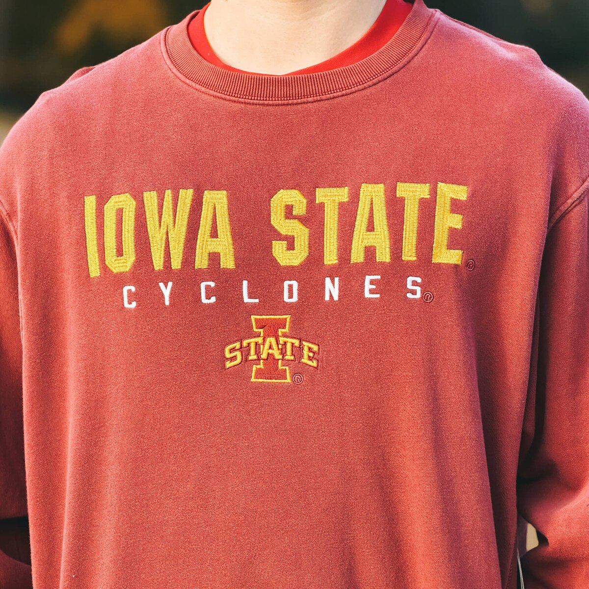 Colosseum I-State Cardinal Chainstitch Crewneck Sweatshirt